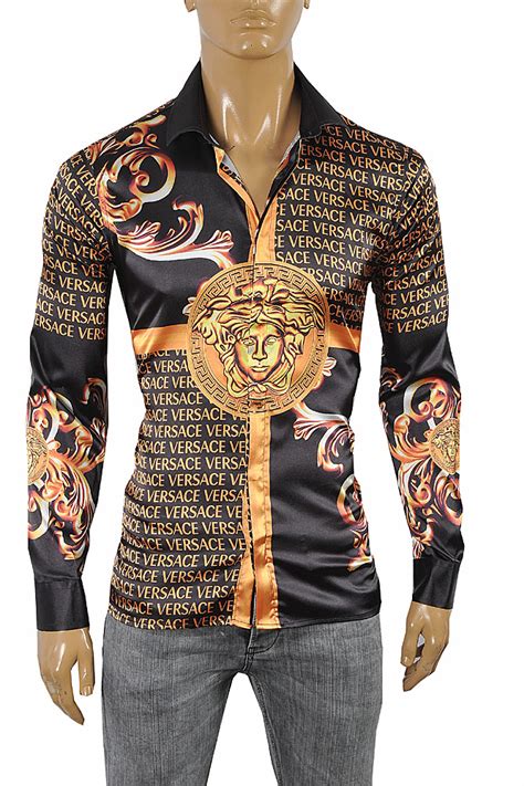 versace t shirt dress|versace formal shirts.